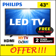 [FREE SHIPPING] Philips 43 inch LED TV Full HD 1080p 43PFT5505 with Digital Tuner MYTV Freeview Super Sharp Colour 43PFT5505S