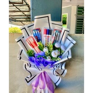 bouquet alat tulis pen marker hadiah