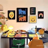 Niche Decorative Painting Dopamine Style ins Cartoon Combination Living Room Art Background Wall 61k