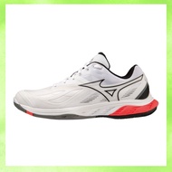 [Mizuno] Badminton Shoes Wave Fang 2 Fit Grip Stability Rebound Hard Hitter White/Black/Pink 25.5 cm