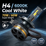 K5C 110W H7 H4 LED Automotive Headlight Bulbs, Off-White, 6000K, H4 H11 Hb3 9005 Hb4 9006 9012 D2H D