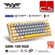Armaggeddon GMK-100 RGB Tri-Mode Hot Swap 63 Keys Mechanical Keyboard