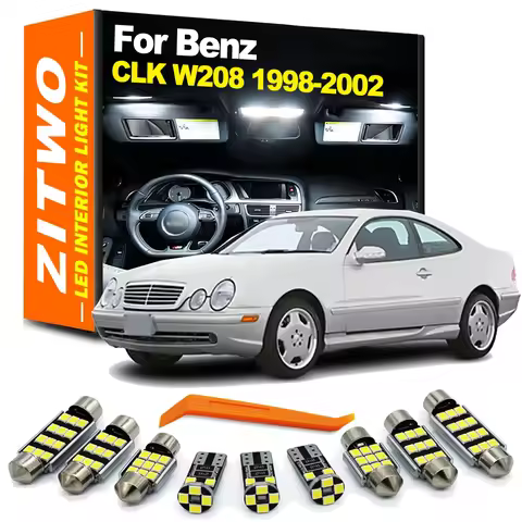ZITWO 14Pcs LED Interior Light Plate Trunk Lamp Kit For Mercedes Benz CLK Class W208 C208 CLK200 CLK