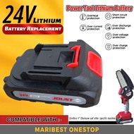 JoustMax 24V Mini Chainsaw Cordless Rechargeable Battery Replacement Lithium-Ion Battery