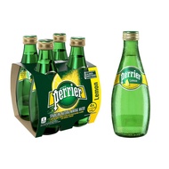 Perrier Sparkling Lemon Mineral Water, 4s x 330ml [France]