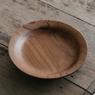 PLT03 PLT04 Premium Wooden Round Plate for serving Dia17cm Dia20CM
