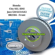 Original bendix BR2504 front Disc rotor - Honda City SEL IDSI / Jazz GD / GE