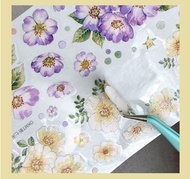 OKMT新七天貼紙手帳膠帶 春庭-PET模切-8.5cm*3m-35cm循環