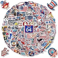 100 PCS Independence Day American Patriotic Stickers for Funny Laptop Cups Scrapbooking Luggage, Wat