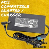 MSI GF63 THIN 20V 6A 4.5X3.0 CENTER PIN 120W CHARGER ADAPTER