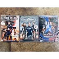 DVD Set Of 3 Discs: Captain America + America:The Winter Soldier + Civil War