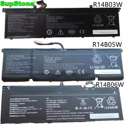 SupStone R14B03W R14B05W R14B06W Laptop Battery For Xiaomi 14" Mi Pro X 14 15 XMA2010-AJ XMA2008 Red