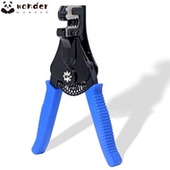 WONDER Wire Stripper, Blue High Carbon Steel Crimping Tool, Durable Automatic Wiring Tools Cable