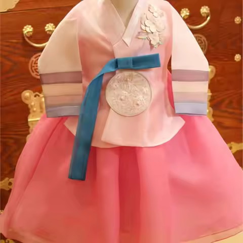 2025 new children hanbok dress girl korean hanbok costume kids korean traditional dance costume stag
