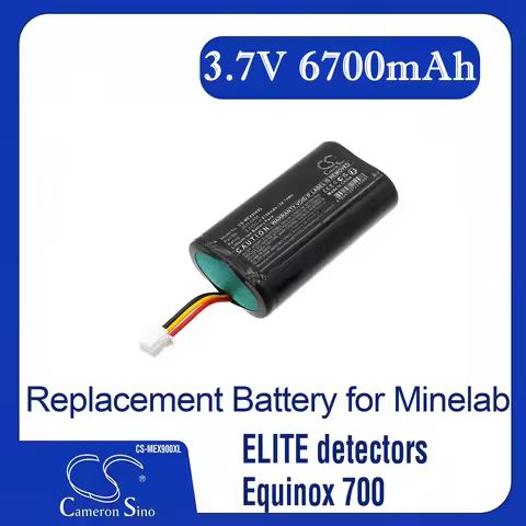 Cameron Sino Replacement Battery for Minelab ELITE detectors, Equinox 700, Equinox 900,, Fits P/N 30
