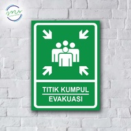 Warning Point Sticker Sign Assembly Point - K3 Safety Warning Sticker