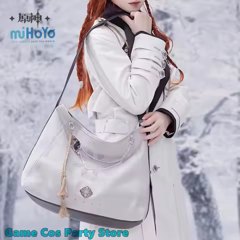 [Genuine] Game Genshin Impact Fatui Harbingers Theme Shoulder Bag Anime Cosplay Backpack Charm Wande