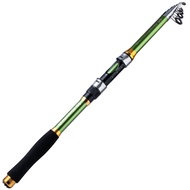 【NEW!!!】Pancing Teleskopik Portabel 2.1m-3.6m 4 Color Carbon Fiber Spinning Fishing Rod / Portabel T