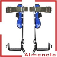 เข็มปีนต้นไม้ตั้งเข็มขัดนิรภัยพร้อมเกียร์ปรับเชือกเส้นเล็กสแตนเลส สวนต้นไม้ปีนเขา Spike Spurs Rescue