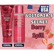 Victoria Secret Berry Spill Chính Hãng - Body Mist Victoria Secret 250ml &amp; Lotion Victoria Secret 236ml Chính Hãng