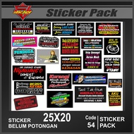 SP54 Sticker Pack - Sticker Pack Racing Sticker Motorcycle Variation Skotlet Sticker Sponsor