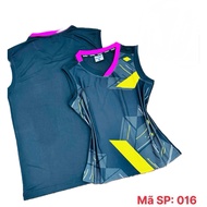 3-hole sports shirt for volleyball, badminton, table tennis 3L 016