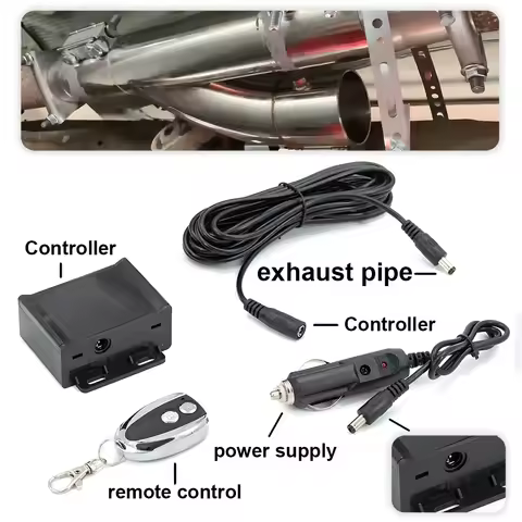 Maxpower no Welding Performance Stainless Steel Y Pipe,Electric Exhaust cutout valve remote button w