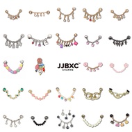 Metal JJBXC charm Shoe Buckle Shoe Accessories metal Gem Chain DIY Fashion Shoes Accessories