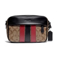 COACH Graham Crossbody In Signature Canvas With Varsity Stripe F85037