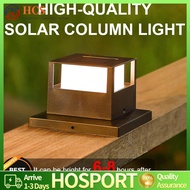 【HCS】Solar Column Light LED Outdoor Lighting Fence Gate Pillar Garden Courtyard Lamp