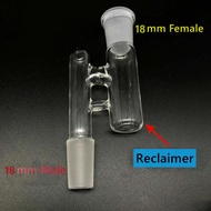 【Pure Pulse】 Reclaim Ash Catcher Drop Down Glass Adapter 14/18mm Male To 14/8mm Female Lab Glass