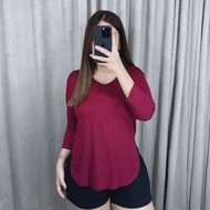 [TOKORIMAKU ] Long-sleeved T-shirt 7/8 T-shirt/ Women's T-shirt/ viral T-shirt/