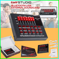 mixer mini bluetoot TOP PRODUK TaffSTUDIO Mixer Audio Soundcard Bluetooth USB External Live Mic Head