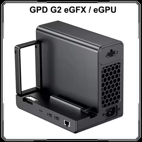 GPD G2 Graphics Dock eGPU Dock MCIO 8i Port 100W Power Supply USB4 Rich Interface NVMe M.2 Slot for 