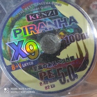 senar pancing Pe X9 kanzi piranha 0.12. 0.14. 0.16. 0.18. 0.20. 0.23. 0.26. 0.30. 0.36mm