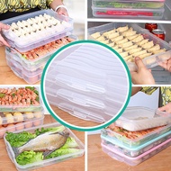 forstretrtomj Kitchen Organizer Dumpling Box Food Storage Container Refrigerator Keep Fresh Storage Box Multi-Layer Transparent Dumpling Box EN