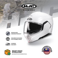 MODULAR HJC i100 Helmet - Pearl White (Full Rotational Chin Bar) motor bike motosikal moto keledar
