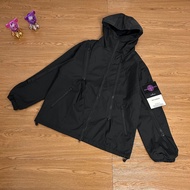 stone islandˉNew mens and womens black outdoor oblique zipper functional jacket windproof versatile