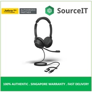 Jabra Evolve2 30 SE UC/MS Stereo Headset, USB-C/A (Black) - 2 Years Local Warranty