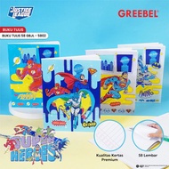 [ 1 BOOK ] GREEBEL NOTEBOOK 58 Sheets I School Notebook A5 GBJL I 5802