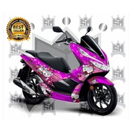 STICKER DECAL HONDA PCX MOTIF HELLO KITTY PURPLE