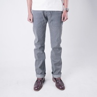 EARTHY GENOVA - HICKORY FATIGUE Denim Hickory Slim Straight Cut Pants