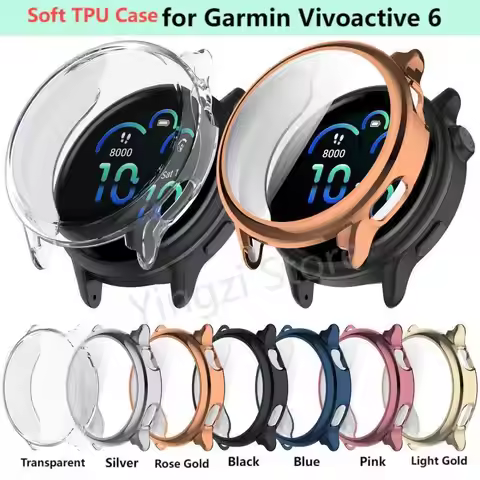 New Soft TPU Case for Garmin Vivoactive 6 Smart Watch Strap Cover Protective Bumper for Garmin Vivoa