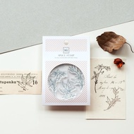 【紀錄印章】no.09-扉頁之秋 | 水晶印章 透明印章 花草印章