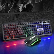 [100%ORIGINAL] YOOGOO Paket Gaming Keyboard dan Mouse RGB Mechanical Gaming LED Cable Set Mouse Dan 