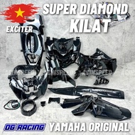 “18 PICS” FULL SET EXCITER INNER HITAM KILAT SUPER DIAMOND Y15ZR V1 V2/ EXCITER INNER DIAMOND KILAT/