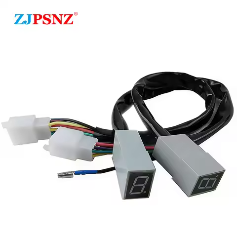 4Gears 5Gears LED Digital Gear Indicator Motorcycle Scooter E-Bike Display Shift Lever Sensor 100cc 