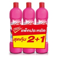 HomePro น้ำยาทำความสะอาดห้องน้ำ  900ml แพ็ค3 ชมพู แบรนด์ VIXOL