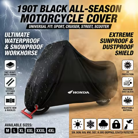 For Honda CBR 125R 954 600 F4i 650F 650R 1100XX 1000F CBR 600RR 1000RR Motorcycle Cover Outdoor Dust