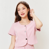 Miss Office เสื้อแขนสั้นติดกระดุม (MT-252)